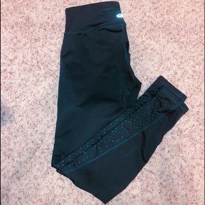 Leggings with laser cut detailing